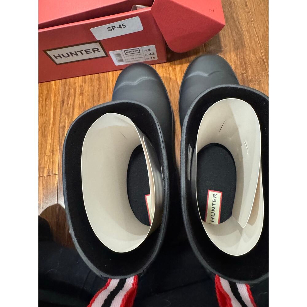 Hunter Original Play Short Rain Boots Black – Women’s Size 10 New w/ Box - Picture 7 of 10
